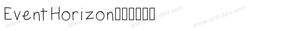 Event Horizon字体转换